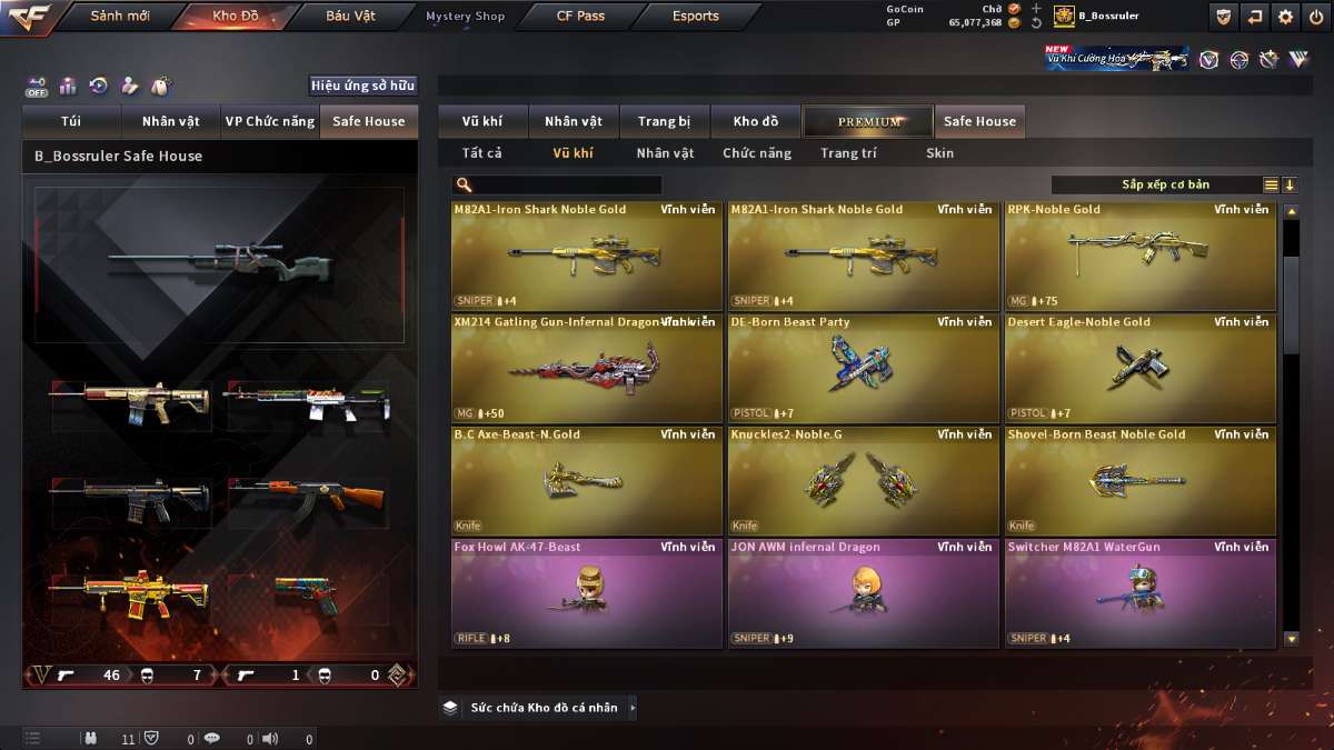 shop acc cf uy tin gia re
